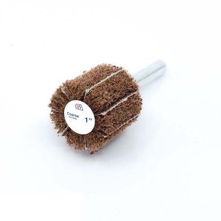 Continental Abrasives 1" x 1" x 1/4" Interleaf Aluminum Oxide and Nonwoven Mounted Flap Wheel  60/Coarse FW-INT11C